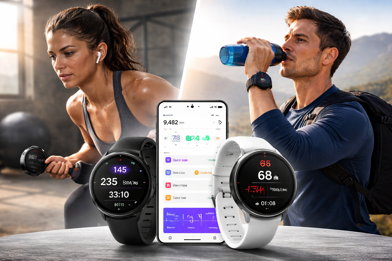 Minimal smartwatch brand lifestyle