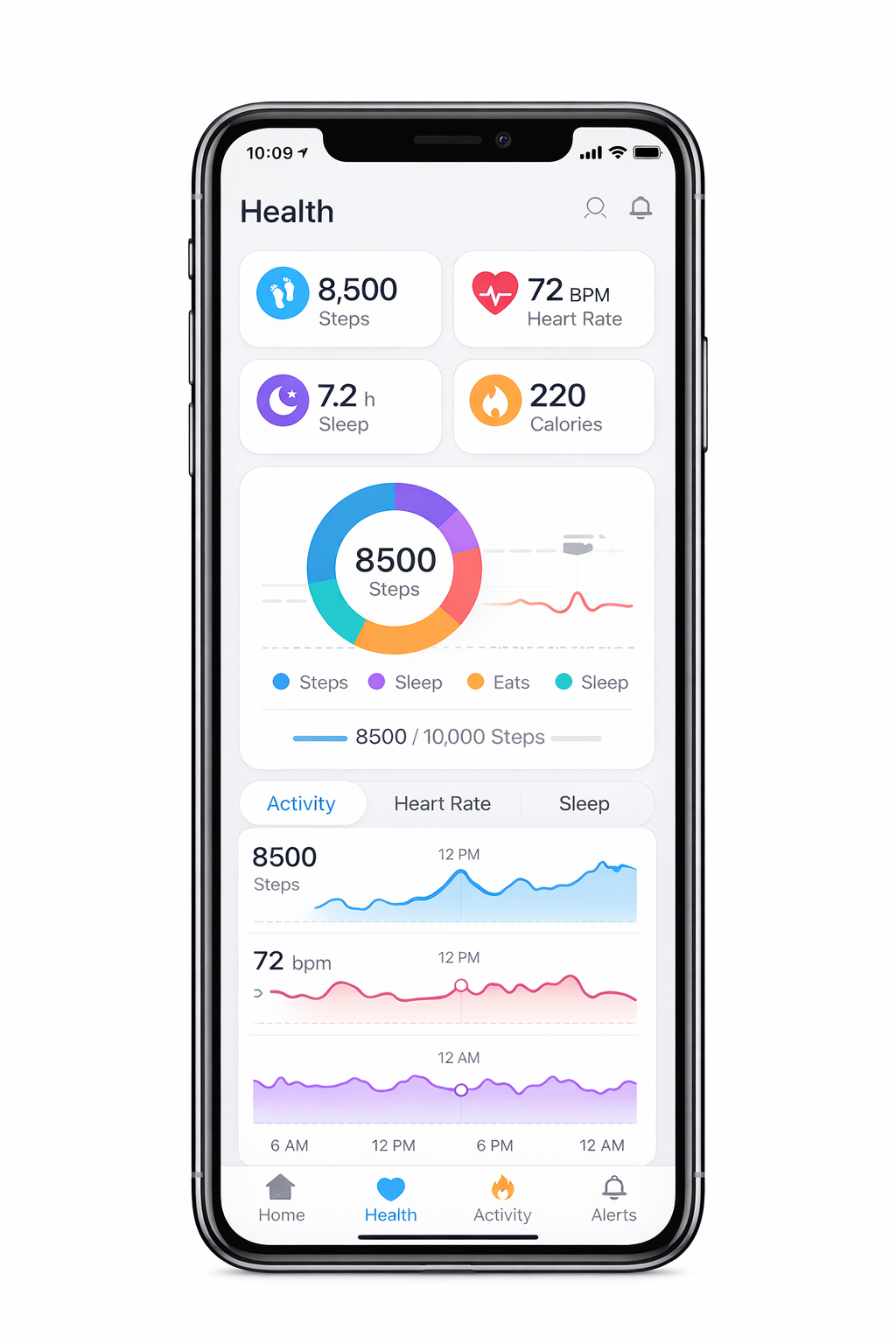 VitaPulse mobile app interface