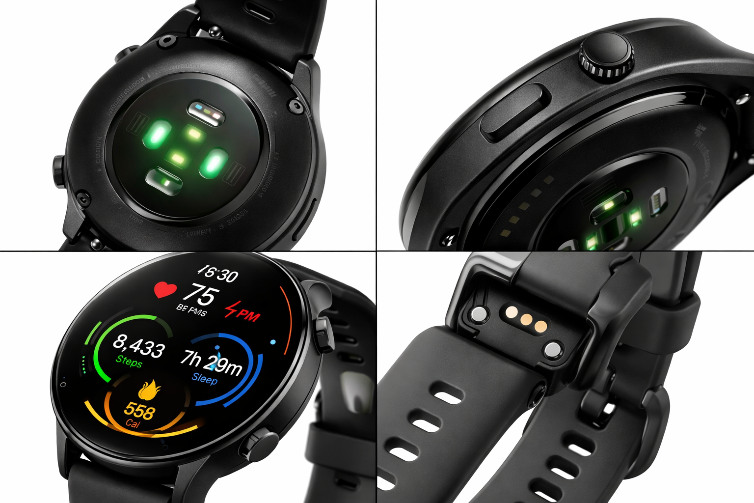 Smartwatch sensor close-up